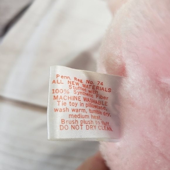 Kenner Care Bears Cheer Bear Pink Rainbow Plush Stuffed Toy 12 Inch 1983 - Picture 9 of 10